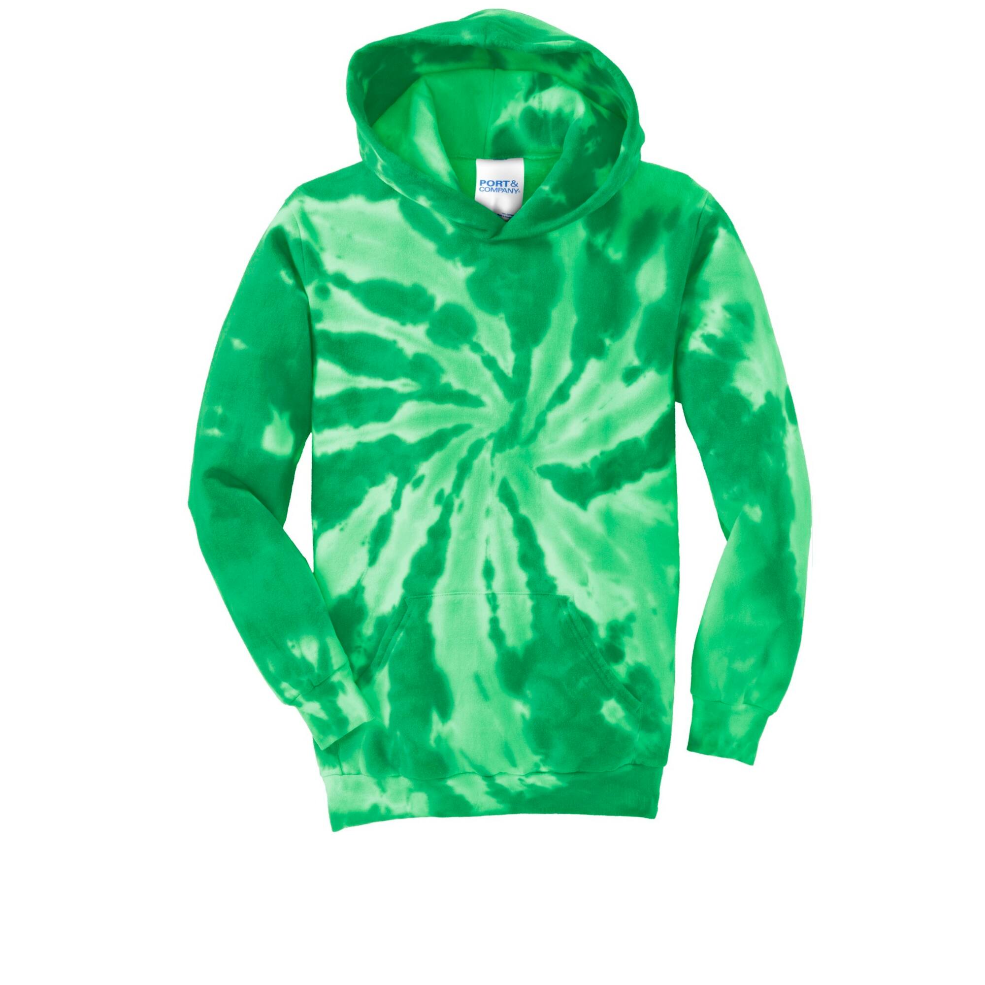 Port & Company® Youth Tie-Dye Pullover Hooded Sweatshirt